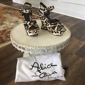 Alice & Olivia animal print shoes by Stacey Bendet